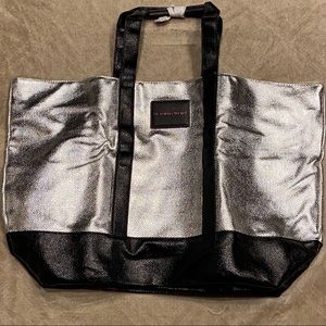 Victoria Secret Xlg  Silver weekender tote